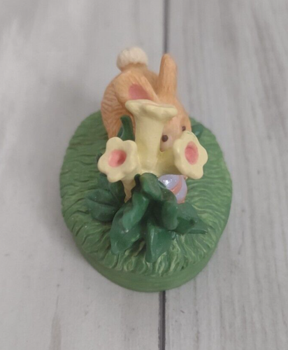 Vintage 1995 Hallmark Merry Miniatures Easter Egg Hunt Bunny Rabbit - Picture 3 of 6