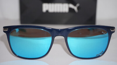 PUMA New Sunglasses ARROW SPEED Blue Blue Mirror PU0264S 004 54 19 145