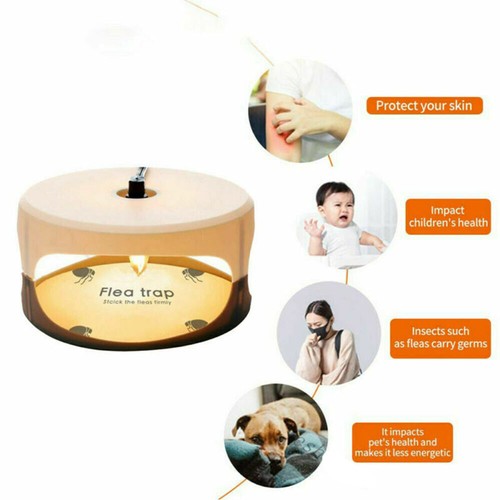 Electric Sticky Flea Cockroach Killer Trap Lamp Pest Catcher Trap Lamp Household - Picture 13 of 15