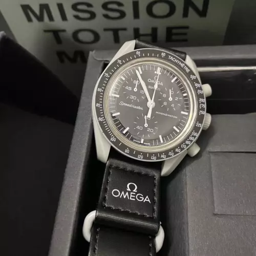 Swatch x Omega Bioceramic Moonswatch Mission To The Moon watch  Box