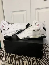 🔥Jordan True Flight Gs White Gym Red Black Wolf Grey Brand New In Box🔥