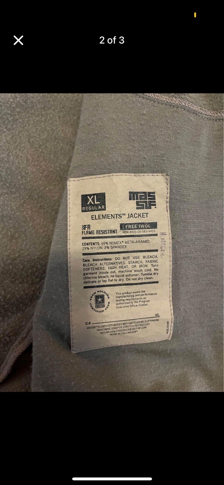 Massif Elements FR Softshell Waterproof Fleece Ja… - image 2