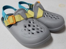 Chaco Chillos Clog Sz 1 M EU 32 Big Kids Boys Girls Sandals Gray Multi JCH180361
