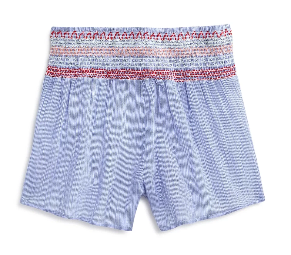 Pantalones Cortos Vintage HAVANA Niñas Pequeñas Algodón Calado Talla S (5T-6) Azul Foto 2 de 3