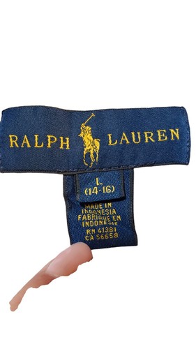 Ralph Lauren Button Up Shirt Boys L (14-16) Red Blue White Checker Pony Preppy - Picture 11 of 17