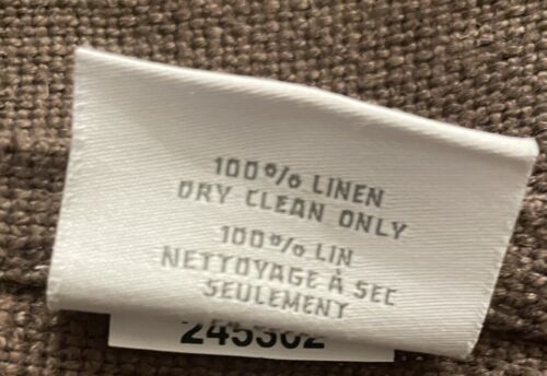 Restoration Hardware 100 Percent Linen Throw Blanket Vtg Textured Brown 50x70 - Picture 3 of 5