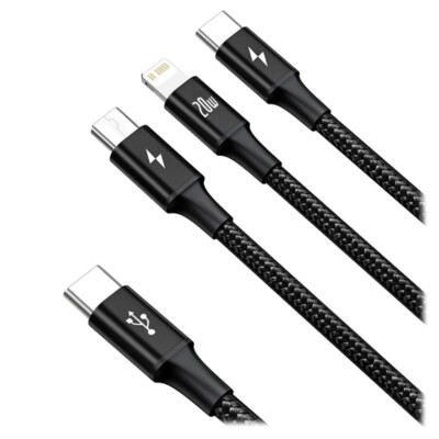 Baseus rapid 3-in-1 usb type-c cable camlt-sc01 - 1.5m