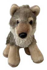 Wild Republic Plush Gray Wolf Stuffed Animal Toy 8" Realistic Design