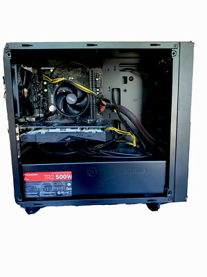 Black Custom-built Gaming PC w/ AMD Ryzen Processor