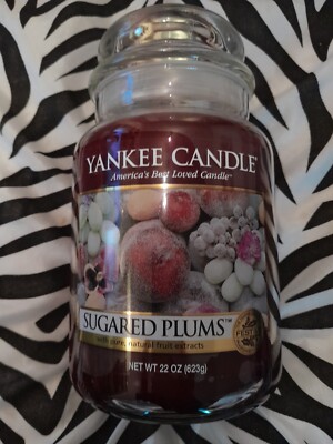 Yankee Candle Duftkerze 623g   Sugared Plums   RARITÄT Deerfield Gussjahr 2016