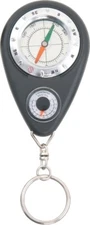 Compass/Thermometer With Fahrenheit And Celcius 2.75" Includes Keychain Keyring