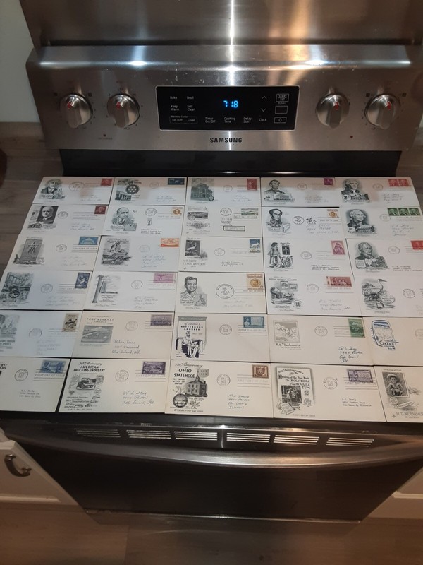 SL 2193/ 30 US First Day Covers from the 1950's us first day covers