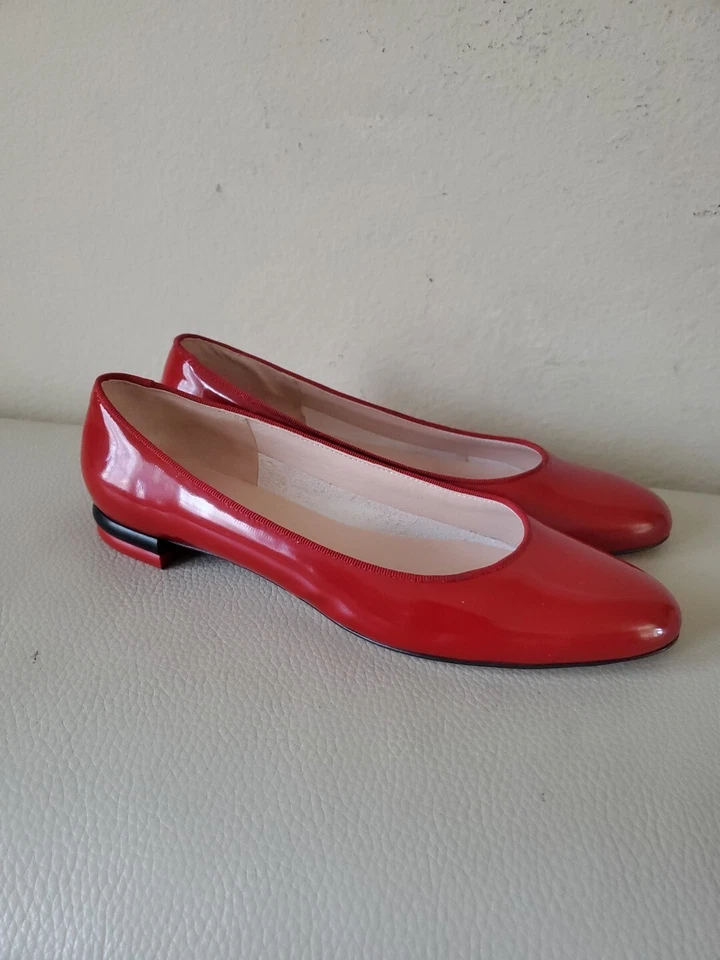 Salvatore Ferragamo My Mujer Zapatos Ballet Planos Rojo 7.5B Foto 2 de 4
