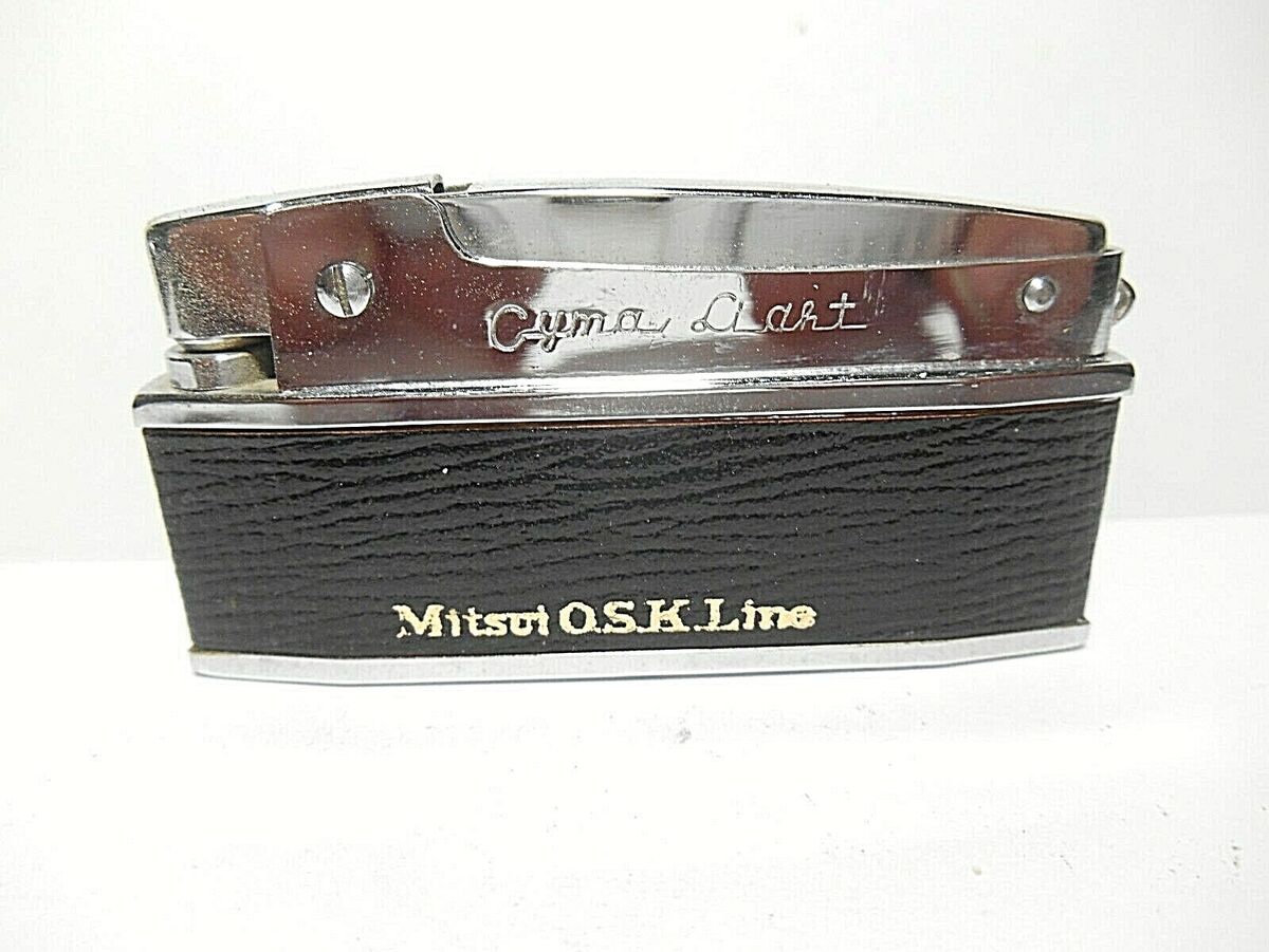 VINTAGE CYMA LIGHT, BLK CIGARETTE LIGHTER MITSUI OSK LINES VINTAGE CYMA LIGHT, BLK CIGARETTE LIGHTER MITSUI OSK LINES