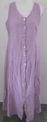 RODIER Kleid 100%Leinen lila Gr.XL/XXL*NEU*4