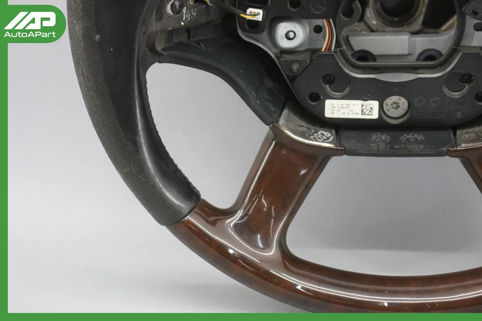 ✅ 07-10 Mercedes W221 S550 S450 CL550 Steering Wheel w/ Paddle Shifters Assy OEM - Image 2 of 4