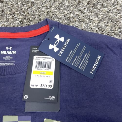 Under Armour Project Rock United Veterans Day LS Herren Medium gehärteter Stahl $60 - Bild 3 von 11