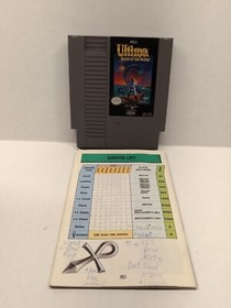 Ultima: Quest of the Avatar (Nintendo NES, 1990) Authentic Game Only Nice Shape
