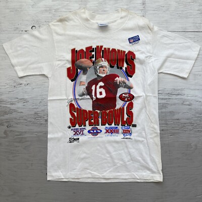 VTG NEW 90s San Francisco 49ers Joe Montana Knows Super Bowls