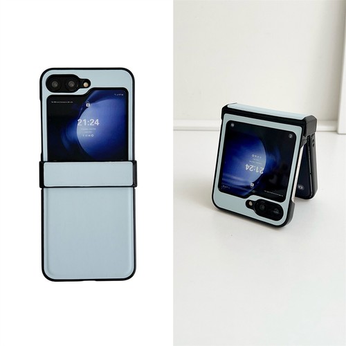 Fashion PU Leather Phone Protective Case Cover For Samsung Galaxy Z Flip 3 4 5 6 - Picture 31 of 34