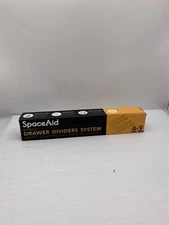 SpaceAid Bamboo Drawer Dividers With Inserts & Labels  4 Dividers With 9 Inserts