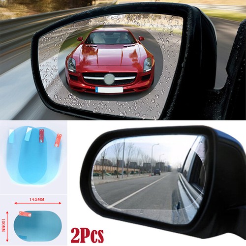 2x Rainproof Car Rearview Mirror Anti Fog Anti-glare Film Cover Trim Accessories - Picture 9 of 12
