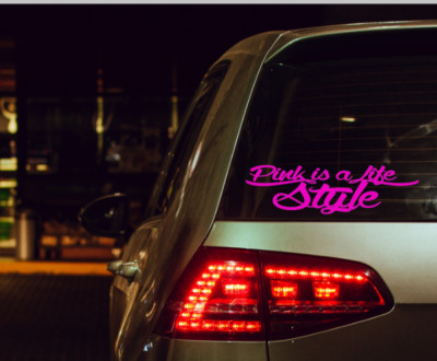 Pink is a life style Aufkleber Auto Sticker Tuning JDM Decal  oem style VDub