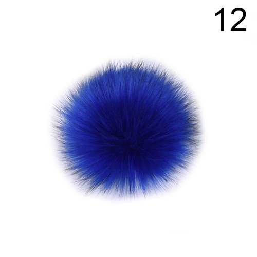 Furry Faux Fur Pom Poms for Knitted Hat Crafts Beanies Apparel Hairball 8cm/10cm - Picture 44 of 78