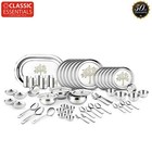 Heavy Gauge with Permanent Laser Design Stainless Steel 68-PCs Tree Dinner Set..
