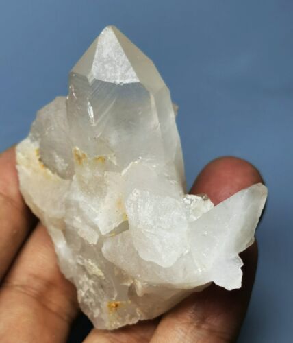 New Rare NATURAL skeletal Elestial White QUARTZ Crystal Cluster Specimen - Picture 5 of 8