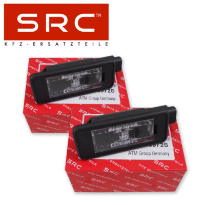 2x SRC KENNZEICHENLEUCHTE FÜR CITROEN C3 C4 PICASSO C5 III 3 PEUGEOT 208 308 508