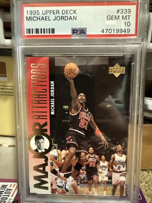 PSA 10 1995 Upper Deck Michael Jordan Major Attractions #339