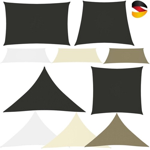 Sonnensegel WASSERDICHT Sonnenschutz Windschutz UV-Schutz Dreieck Rechteck DHL - Bild 2 von 29