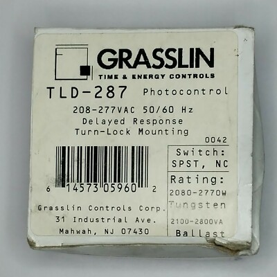 Grasslin Time energy controls TLD-287 Photocontrol