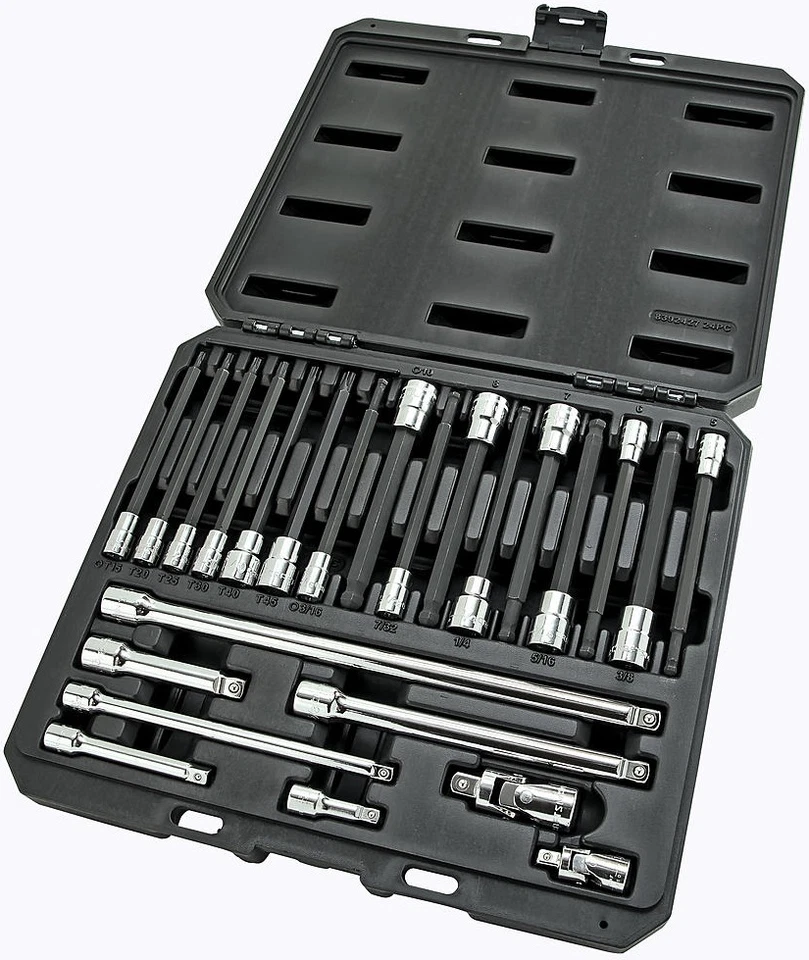 Craftsman 24 Piece Reach and Access Torx & Hex Accessory Set 30024 Free Shipping - Image 2 of 4
