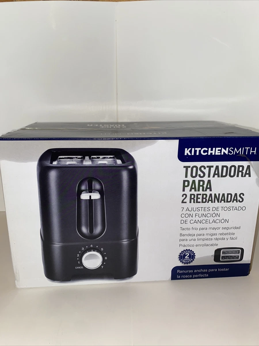 KitchenSmith by Bella 2 Slice Toaster Color Black New eBay