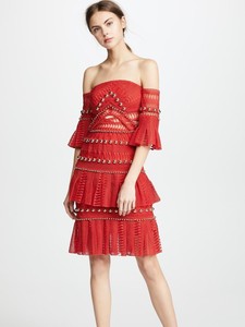 thurley vasette lace midi dress