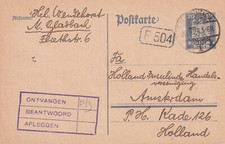 DR  P 157 - von Mönchengladbach 1924 in die Niederlande bedarfsgelaufen