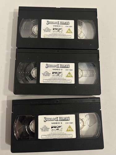 Sherlock Holmes WH Smith exclusive VHS 3 Video set - Picture 6 of 10