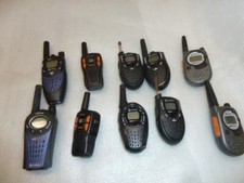 LOT OF 10 2 WAY RADIOS WALKIE TALKIES COBRA UNTESTED FOR PARTS