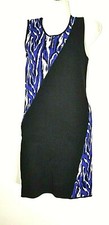 DANCE & MARVEL WOMENS BLACK SLEEVELESS MINI STRETCH DRESS M MEDIUM 10 12 NEW