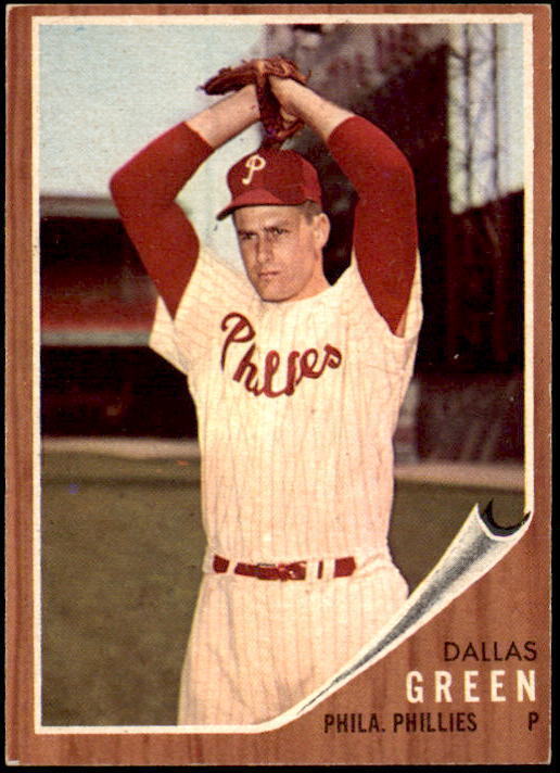 1962 Topps #111A Dallas Green/Green Tint EX-MT (REF 15033)