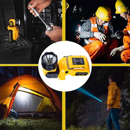 For Dewalt XR DCB DCD 12V Li-Ion Battery LED Work Light Handheld Flashlight - Picture 8 of 13