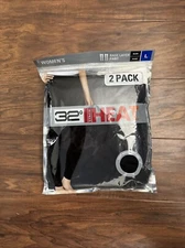 NEW WOMEN 32 DEGREES HEAT LIGHTWEIGHT BASE LAYER LEGGING PANT! 2 PACK LARGE