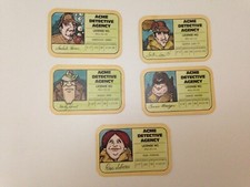 Stop Thief Board game parts and pieces 5 detective licenses