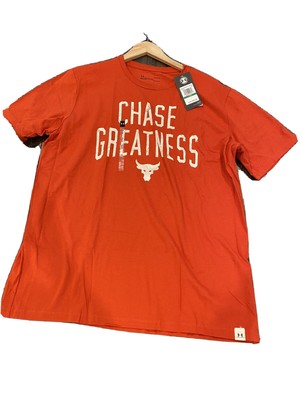 New Under Armour Men/'s x Project Rock Chase Greatness Shirt 1326383-839 XL NWT