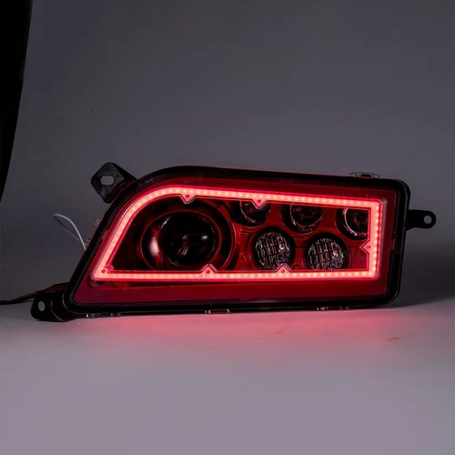 Paar ATV UTV Halo LED Scheinwerfer Rot für Polaris General 1000 RZR XP 4 1000 - Picture 12 of 15