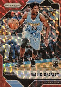 2016-17 Panini Mosaic Basketball Base #66: Malik Beasley Red
