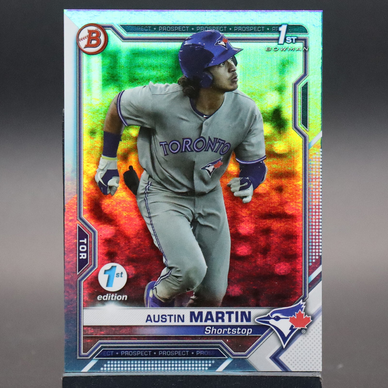 2021 Bowman 1st Edition Austin Martin Sky Blue Rookie (RC) #BFE-87 - 1st Card SP