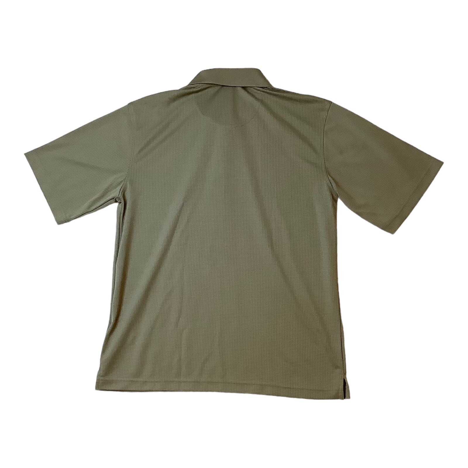 Pebble Beach Performance Polo Golf Shirt Check Mens Size M Brown eBay